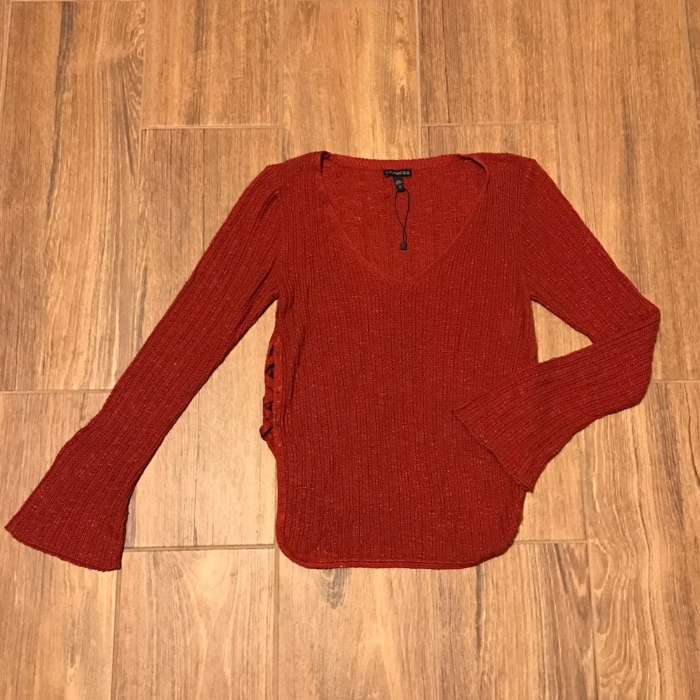 Express Bell Sleeve Knit Sweater